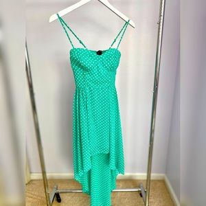 Forever 21 Small Turquoise Polka Dot Spring Dress